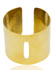 Glowing AYODELE Bracelet: luminous, handcrafted gold artistry for glamorous moments-overhead view