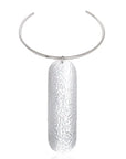 Glowing Ayoka Choker: luminous hammered texture, romantic craftsmanship, striking sophistication- front view