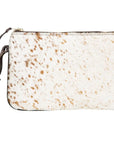 Kaya Clutch Bag: ethically sourced, versatile wristlet with African wax print, radiating resilience and charm-side view