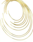 Dhamani Maureen Brass Necklace: soulful, radiant African craftsmanship for bold sophistication-diagonal view