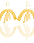 Dhamani Adele Earrings: fierce, soulful brass statement for unforgettable moments-front view