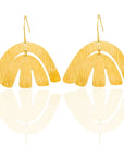 Dhamani Adele Earrings: fierce, soulful brass statement for unforgettable moments-profile view