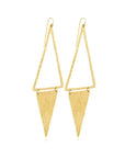 Faith Statement Earrings: expressive, culture-rich brass earrings for unforgettable, artistic evening looks-close up view