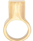 Faith Round Brass Ring: heartfelt, artisan-made ring for gifting, everyday charm, and special moments-front view