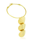 Farewa Gold Choker: luxurious, soul-stirring upcycled brass necklace for treasured memories and gifting-side view