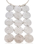 Faridah Necklace: radiant, enchanting statement piece for cherished moments and artistic flair-front view