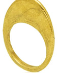 Flatie Ring: minimalist gold-tone ring for women, perfect for everyday elegance and heartfelt gifting-front view