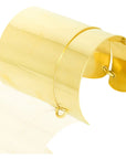 Franziska Bracelet: recycled brass handwear, versatile for gifting or self-treat, evokes serenity and understated charm-side view