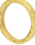 Kamita Brass Ring: sculptural, polished ring for fearless, high-end style-diagonal view