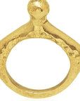 Korinda Brass Ring: expressive, versatile charm ring for everyday artistry and personal flair-detail view