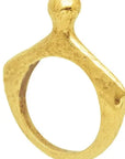 Korinda Brass Ring: expressive, versatile charm ring for everyday artistry and personal flair