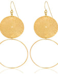 Lineo Loop Earrings: polished, soul-stirring loops for day-to-night artistry and gifting delight-front view