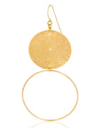 gold Lineo Loop Earrings: polished, soul-stirring loops for day-to-night artistry and gifting delight-wide angle view