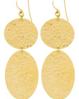 Lotus Oval Hoops: lightweight, heritage-infused earrings for day-to-night allure-front view