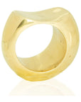 Luam Ring: contemporary, trendsetting brass ring for fearless, expressive style-front view