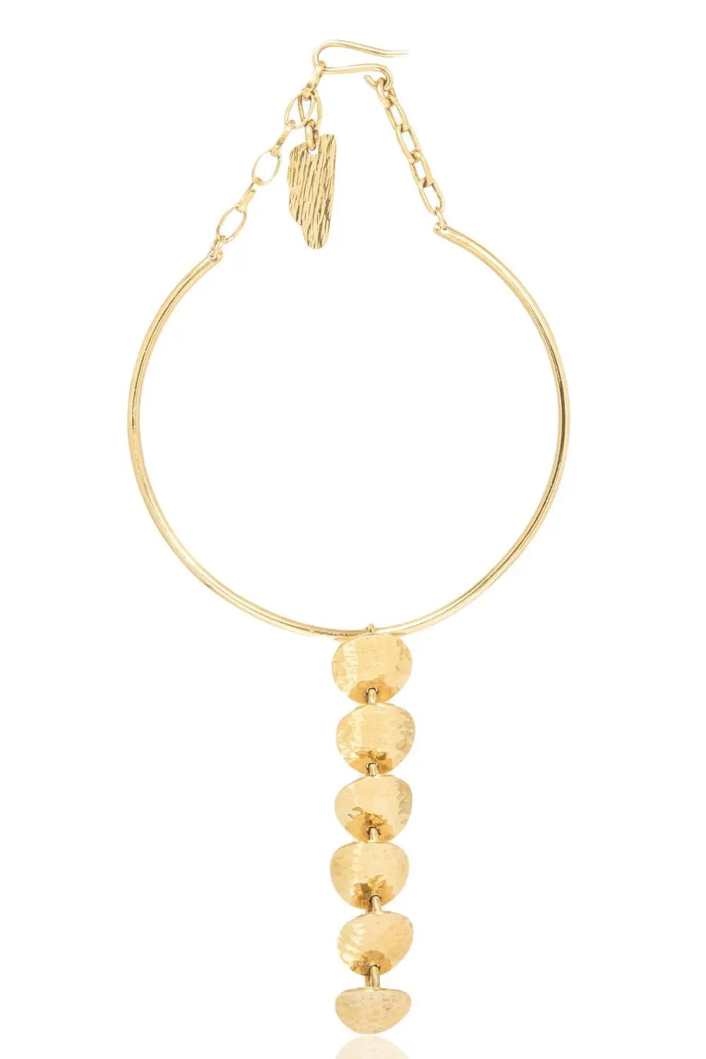 M-Arewa Spice Neckpiece: artisan brass choker for fearless, cultural expression and gifting-front view