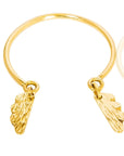 Malaika beautiful Wings Bracelet: angel wing design symbolizing protection, freedom, and heartfelt grace- front view