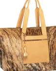 Malaika Bag: Afro-vibe cowhide leather bag for everyday joy and cultural pride-side view