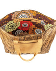 Malaika Bag: Afro-vibe cowhide leather bag for everyday joy and cultural pride-interior view