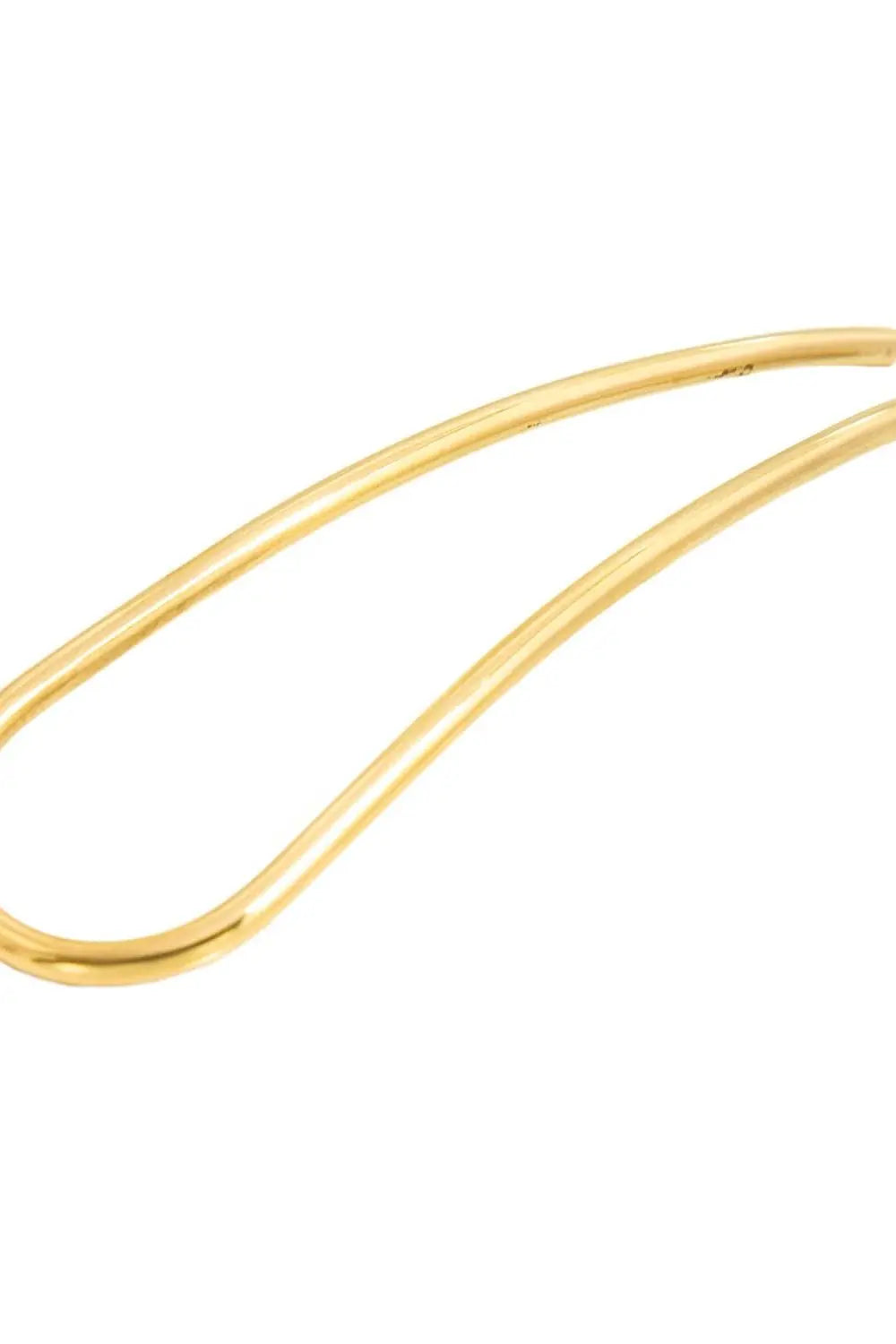 Mandare Hairpin: gold brass hairpin for secure, polished hairstyles, blending artistry and practicality-bottom view