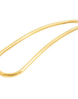 Mandare Hairpin: gold brass hairpin for secure, polished hairstyles, blending artistry and practicality-bottom view