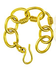 Mandisa Brass Bracelet: artisan gold bracelet, blending heritage and heartfelt elegance