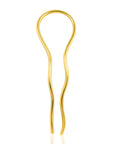 African hairpin Masego Hairpin: artful brass hairpin for secure, stylish elegance and daily sophistication | Adele Dejak -front view