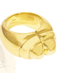 Bold Ring Mawusi Brass Ring: unisex, durable, and versatile gold brass ring for timeless style-top view