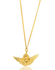 Milandu Pendant Necklace: refined, heartfelt brass jewelry for effortless elegance and daily grace-wide angle view