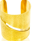 Mirembe Bracelet: radiant gold brass bracelet for heartfelt gifting and everyday sophistication-exterior view