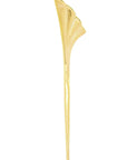 small size Mujiba Hairpin Clip: gold brass hair accessory, blending poise and practicality for secure, refined styling | Adele Dejak-over head view