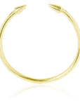 Mbadon Gold Cuff Bracelet: sleek, luxurious, and versatile for day-to-night sophistication-front view