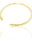 Mbadon Gold Cuff Bracelet: sleek, luxurious, and versatile for day-to-night sophistication-wide angle view