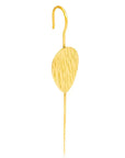 Mbadon Cuff Earrings: upcycled brass, artisan-made, evoking pride and connection for versatile styling-wide view angle