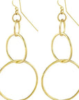 Richa Earrings: Unique chain earrings, cultural heritage, statement piece-overhead view