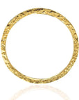 Symbolic brass bangle, Ro-Slim, crafted for lasting elegance-over head view
