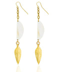 Staranise Brass Earrings: Symbolic strength, bold cultural flair, lightweight comfort, heritage-meets-contemporary design.