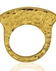 Tabia Brass Ring: Daring, polished, and versatile, perfect for gifting or personal style enhancement-diagonal view