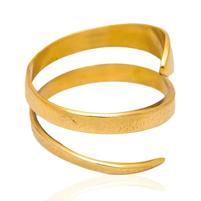 VESNA Bracelet: Handmade recycled brass jewelry, artisan-crafted, stylish, versatile, perfect for gifting, emotional, inspiring, one-of-a-kind-detailed view