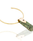 Zabrina Choker Pendant Necklace with unakite, crafted for those who desire unforgettable luxury and timeless grace-top view