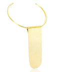 Zaneesha Brass Choker: empowering and captivating brass necklace, bold design, perfect for statement jewelry lovers. Handcrafted for unique style-front view