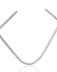 Zaraha Aluminum Choker: lightweight, minimalist, empowering, and chic jewelry for bold, refined style-top view