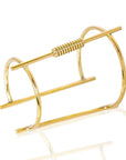ZEENA Brass Bracelet: bold strength, timeless charm, artisan-crafted for sophisticated style. Perfect for cherished moments and elevated elegance-side view