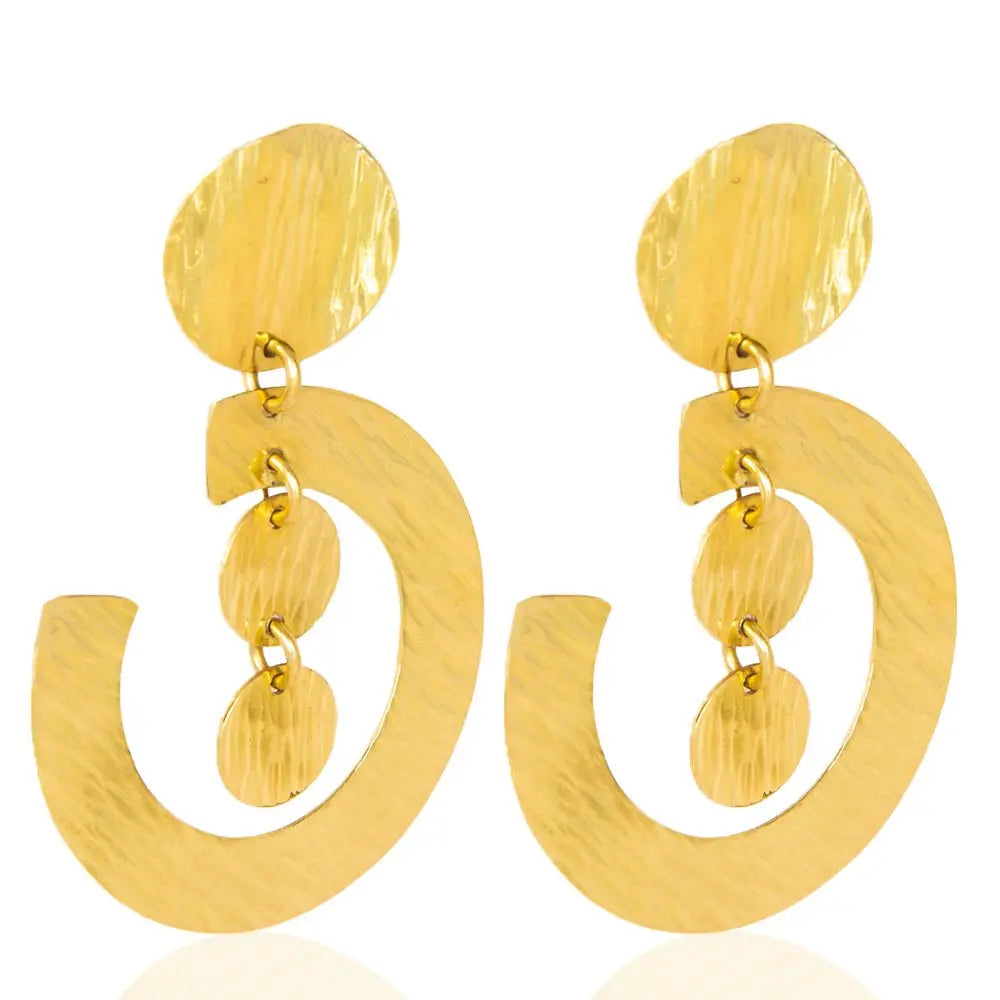 Zelda Healing Necklace: Unakite stone energy-balancing pendant, harmonious brass design, meaningful & stylish spiritual jewelry-over head view