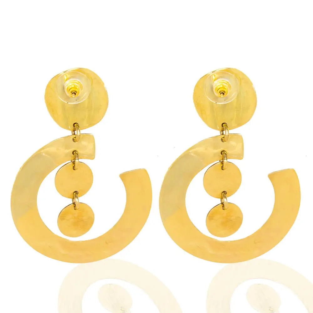 Zelda Healing Necklace: Unakite stone energy-balancing pendant, harmonious brass design, meaningful & stylish spiritual jewelry-top view