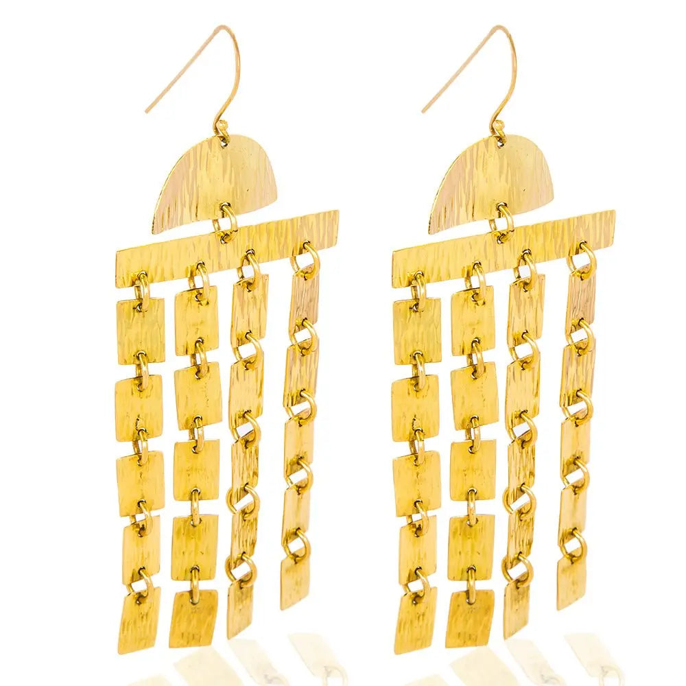 Ziwa Small Hoop Earrings: delicate, versatile brass hoops for effortless charm, perfect for gifting or everyday joy. Lightweight, durable, and crafted with care-front view