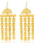 Ziwa Small Hoop Earrings: delicate, versatile brass hoops for effortless charm, perfect for gifting or everyday joy. Lightweight, durable, and crafted with care-close up view