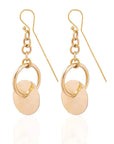 Zikkaji Chain Earrings: lightweight, inspiring, modern charm jewelry-over head view