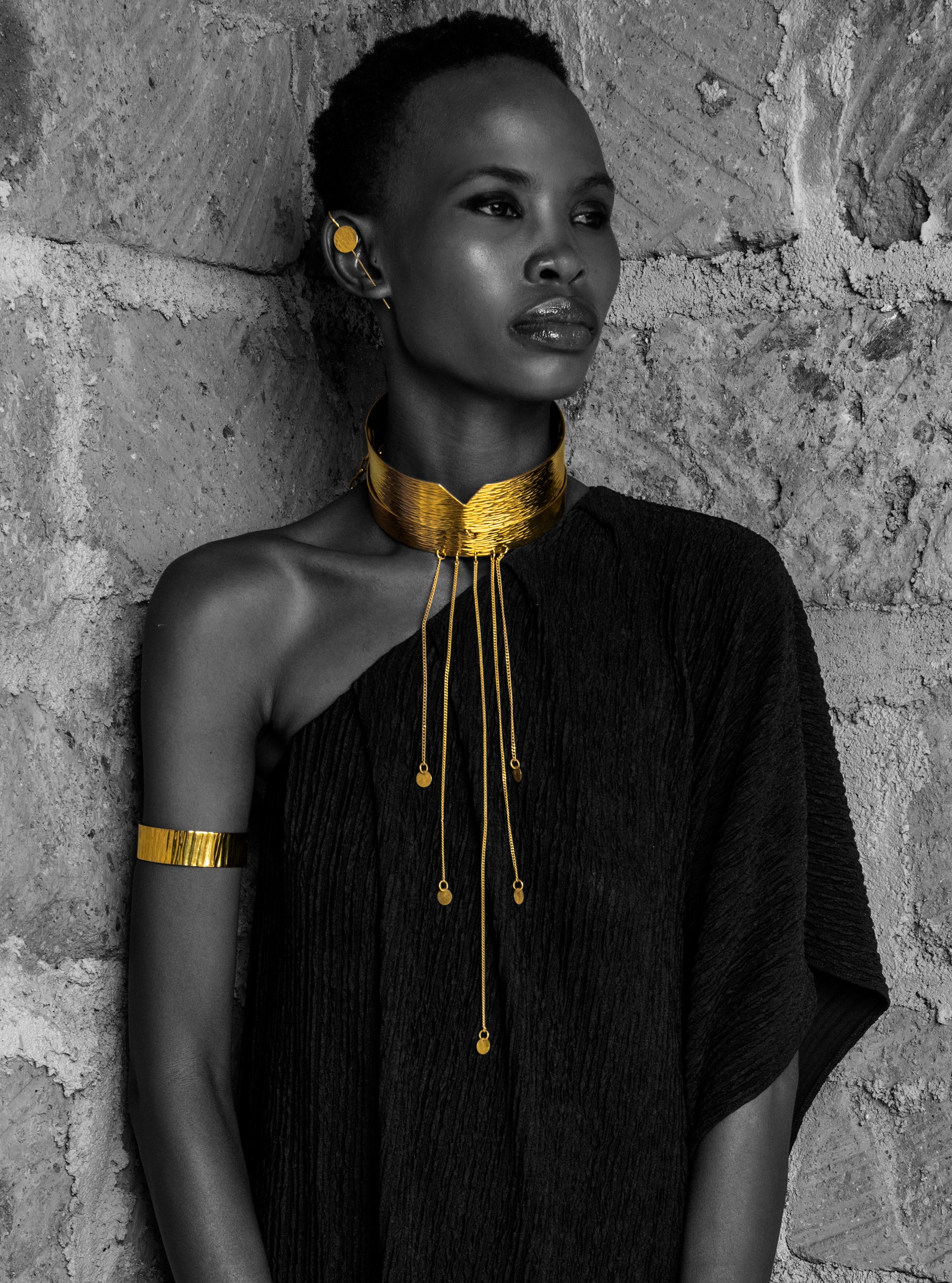 Handcrafted Afro Maki Brass Necklace – cultural elegance /brass necklace | Adele Dejak