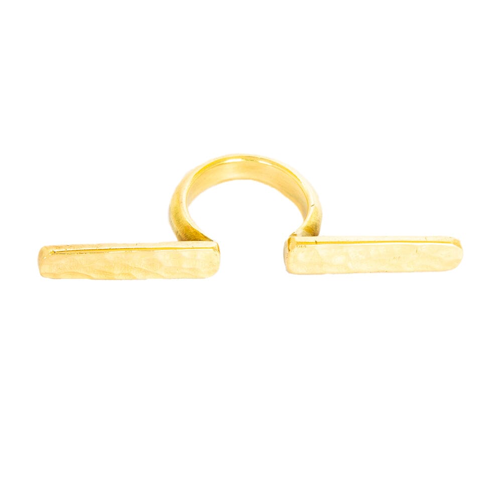 Akuu Brass Statement Ring Ring Adele Dejak 